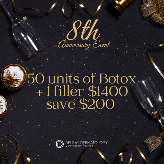 Anniversary Special: 50 units of Botox + 1 filler $1400 save $200