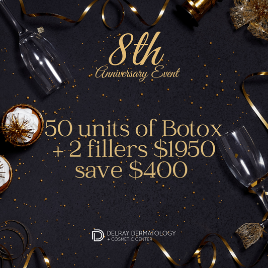 Anniversary Special: 50 units of Botox + 2 fillers $1950 save $400