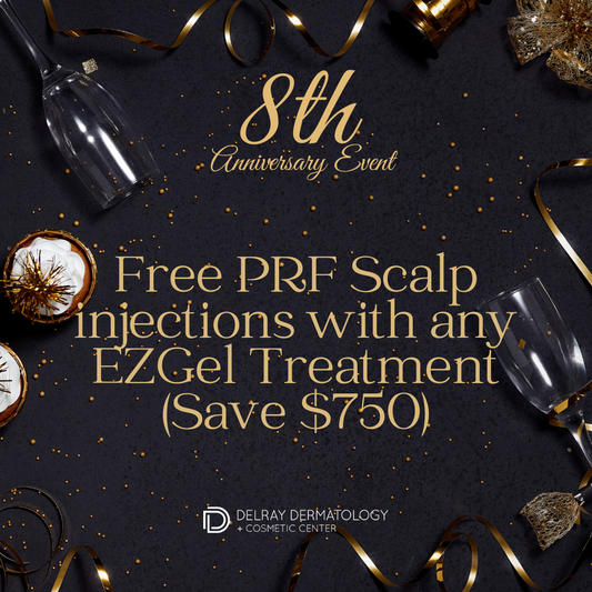 Anniversary Special: PRF: Free PRF Scalp injections with any EZGel Treatment (Save $750)