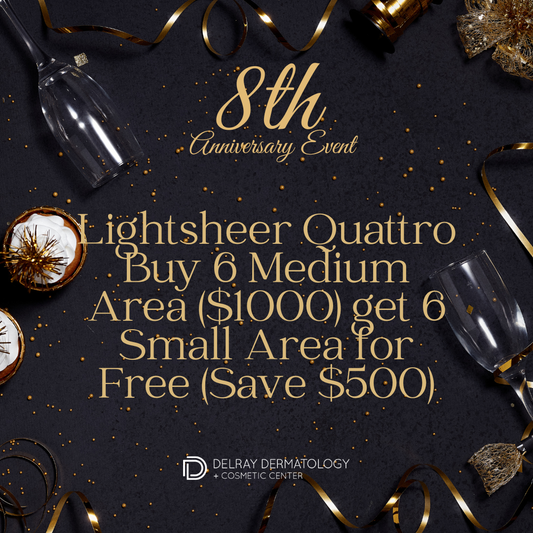 Anniversary Special: Lightsheer Quattro: Buy 6 Medium Area ($1000) get 6 Small Area for Free (Save $500)