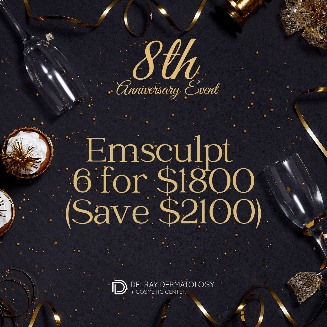 Anniversary Special: Emsculpt: 6 for $1800 (Save $2100)