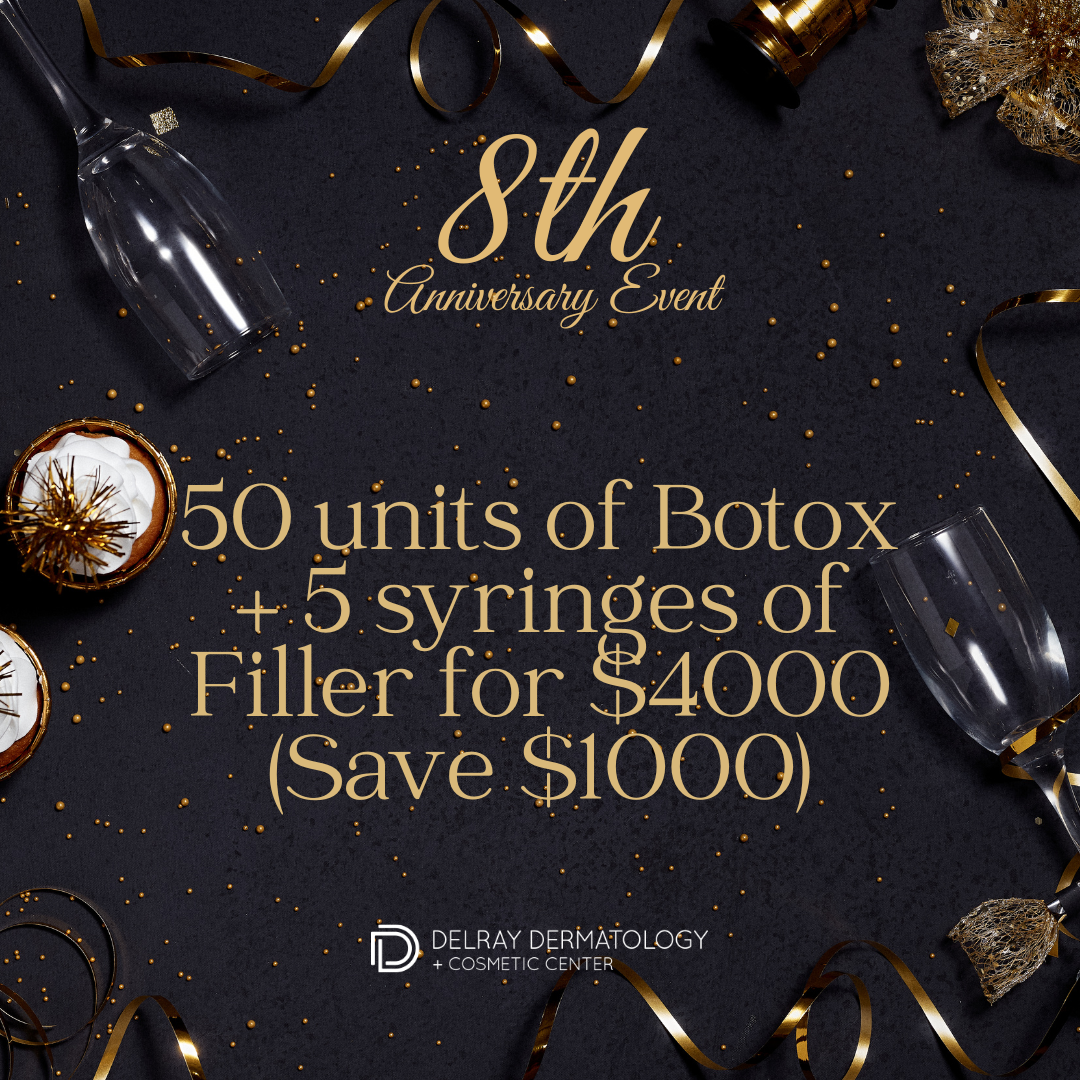 Anniversary Special: 50 units of Botox + 5 syringes of Filler for $4000 (Save $1000)