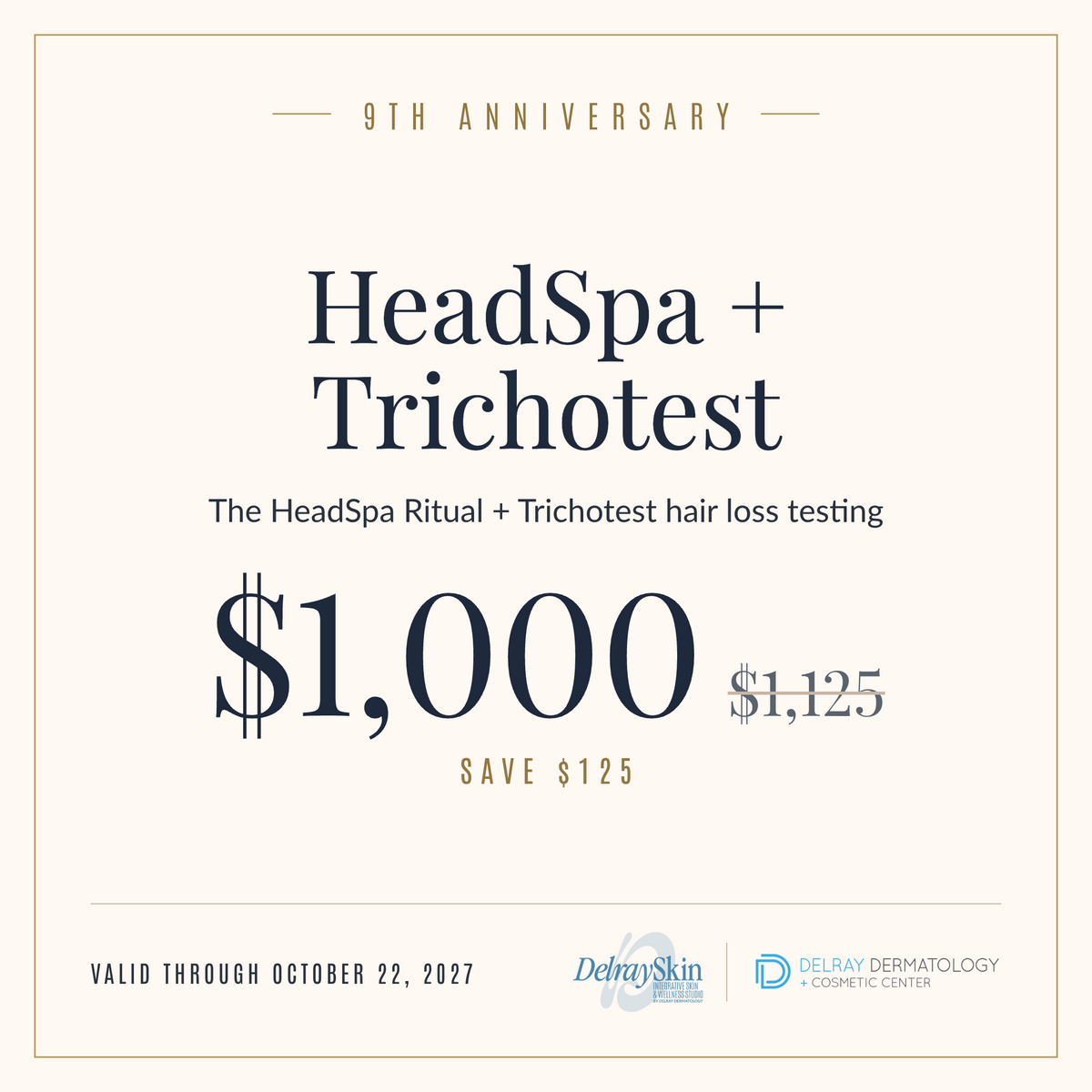 9th Anniversary: HeadSpa + Trichotest