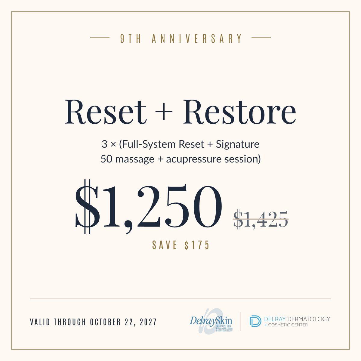 9th Anniversary: Reset + Restore