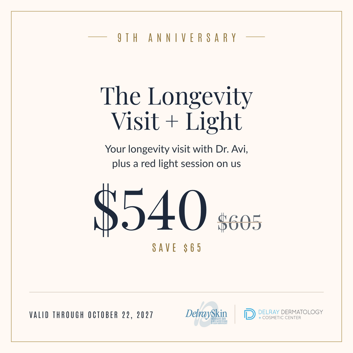 9th Anniversary: The Longevity Visit + Light