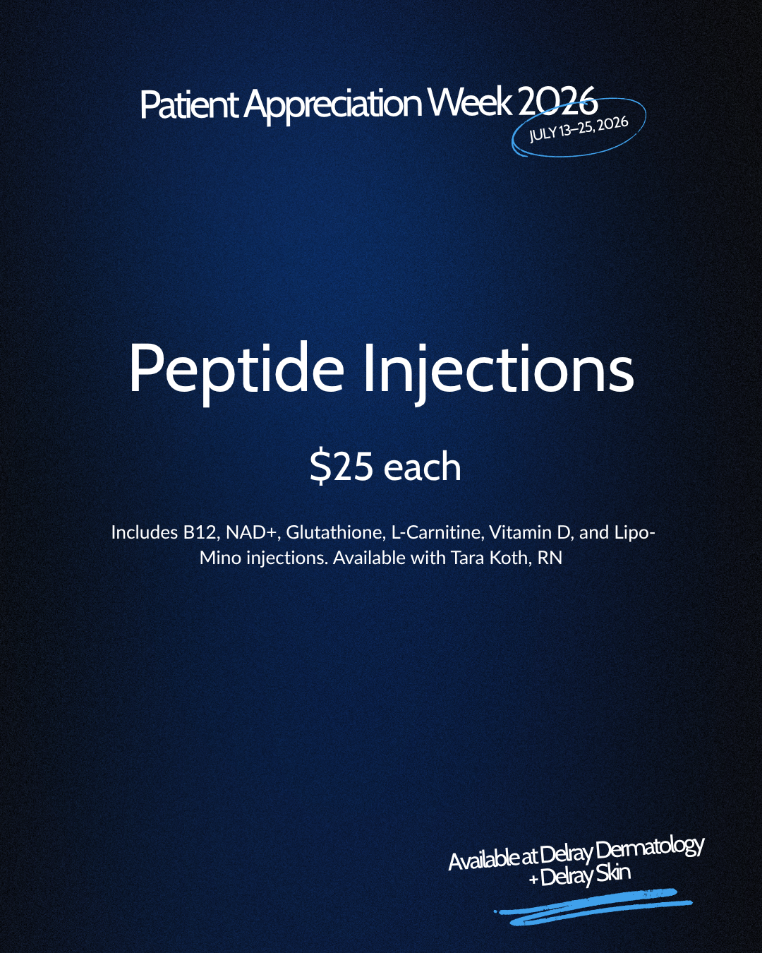 Peptide Injections Patient Appreciation Week 2026 special