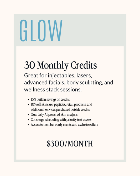 GLOW MEMBERSHIP (30 Monthly Credits | $300 per Month)