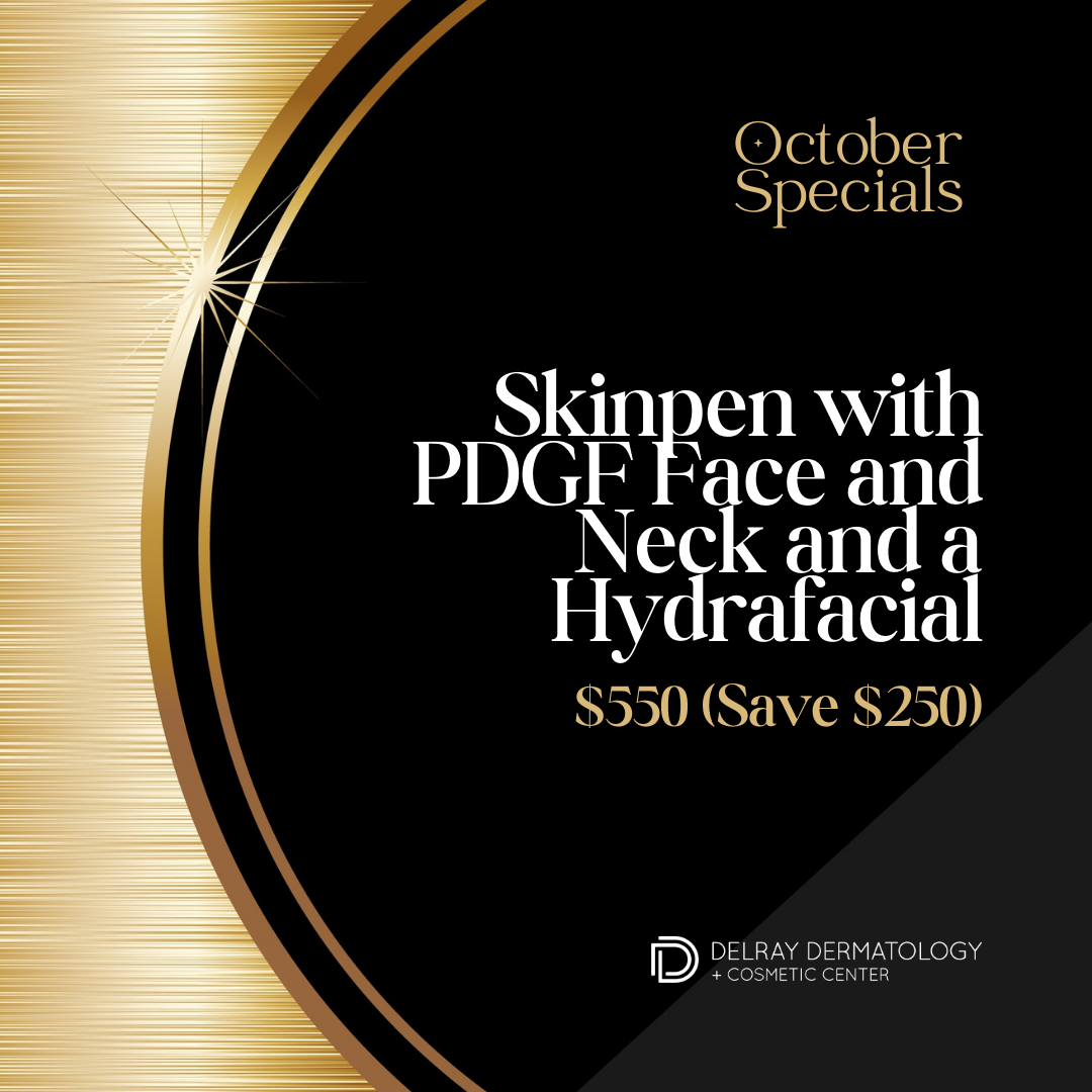 October Special: SkinPen with FREE PDGF for Face & Neck + HydraFacial – $550 (Save $250)