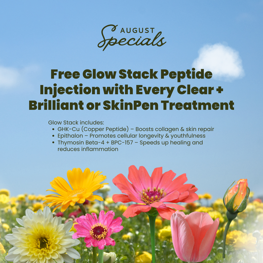 August Special: FREE Glow Stack injection with every Clear + Brilliant or SkinPen treatment