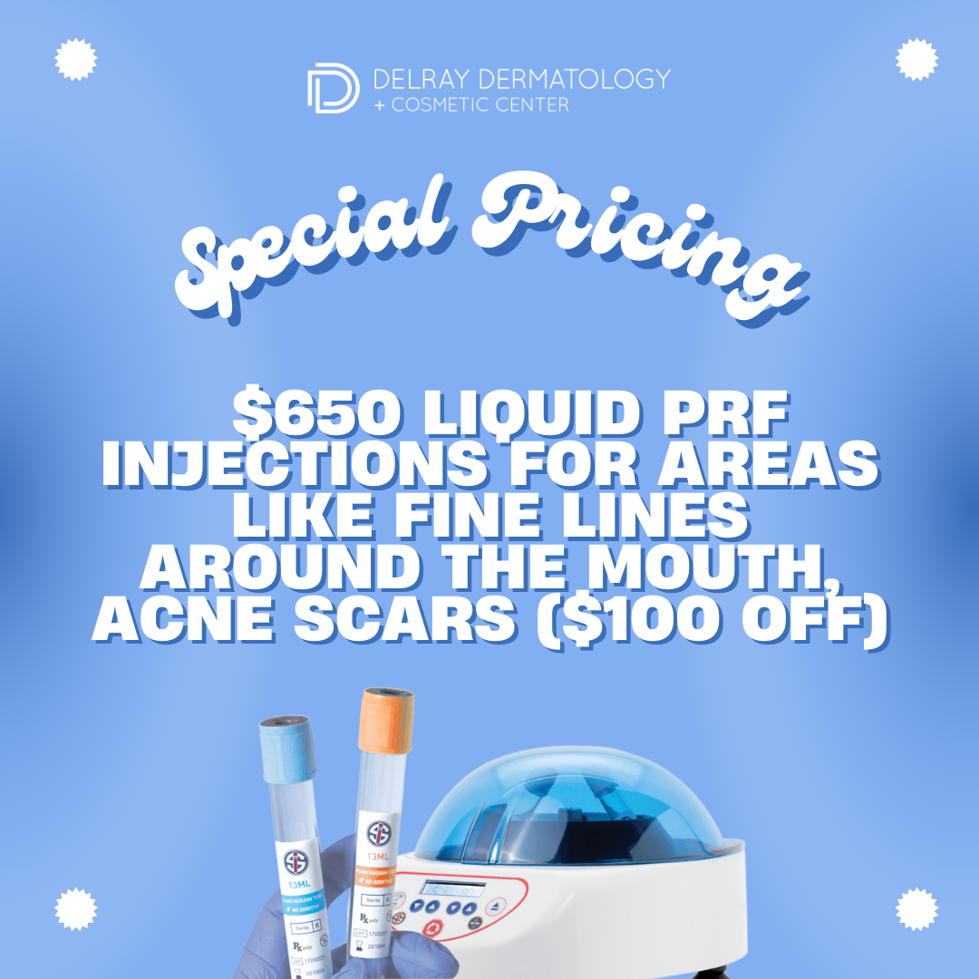 PRF Special Pricing: $650 Liquid PRF Injections ($100 off)