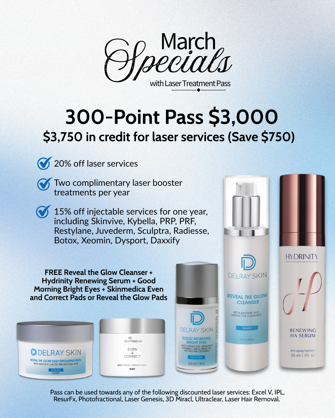 300 Point Laser Treatment Pass