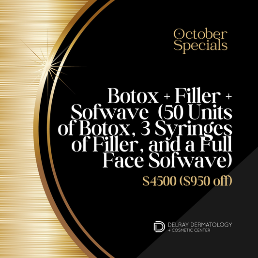 October Special: Injectables Power Package – Botox + Filler + Sofwave – $4,500 (Save $950)