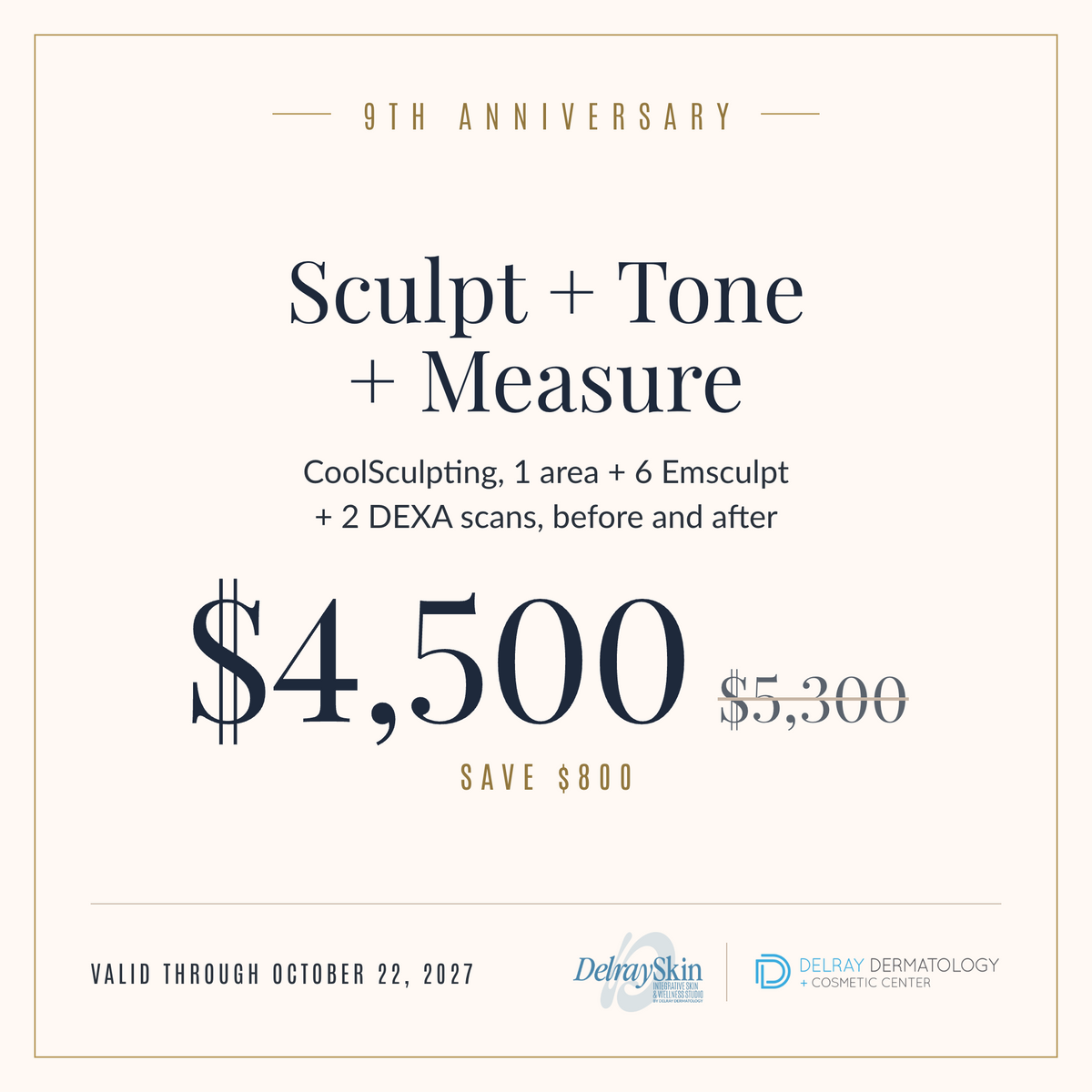 9th Anniversary: Sculpt + Tone + Measure