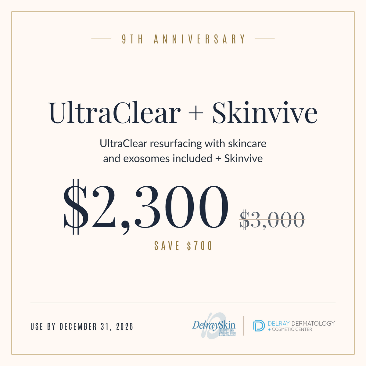 9th Anniversary: UltraClear + Skinvive