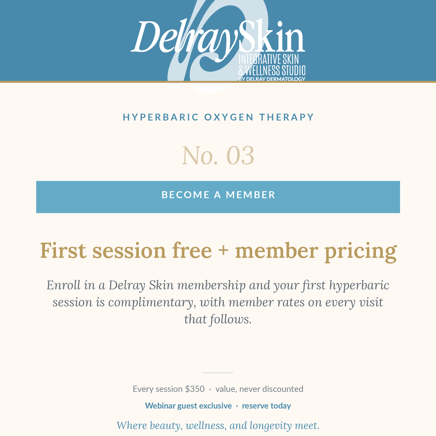 Hyperbaric Oxygen Therapy Membership | First Session Complimentary