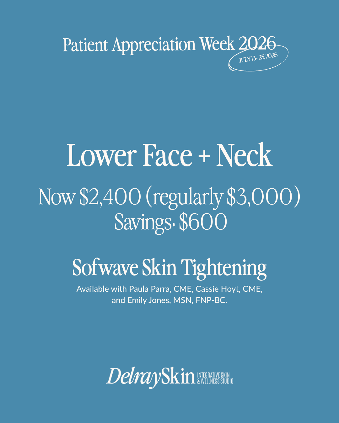 Sofwave Lower Face + Neck