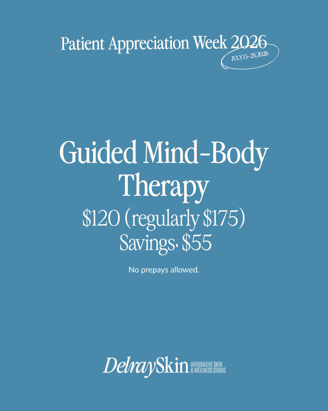 Guided Mind-Body Therapy Patient Appreciation Week 2026 special