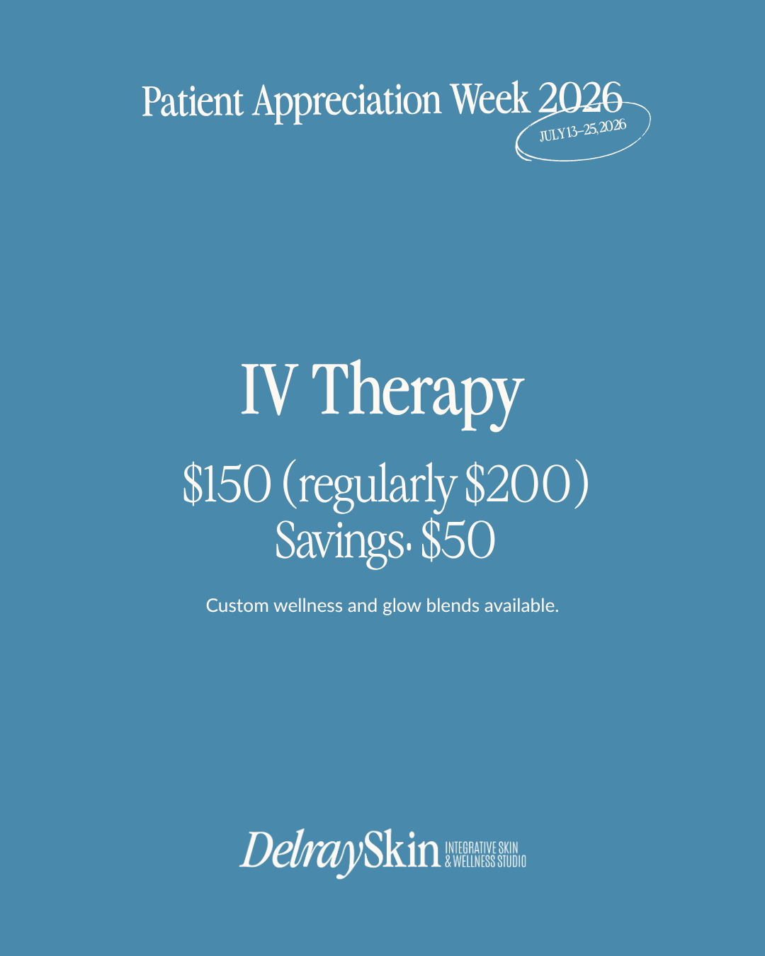 IV Therapy Patient Appreciation Week 2026 special